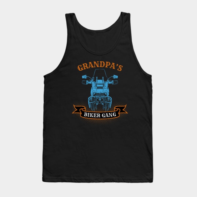 Grandpa's Biker Gang Father's Day Tank Top by DwiRetnoArt99